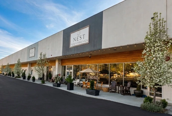 Nest Furnishings. Huge showroom and warehouse.