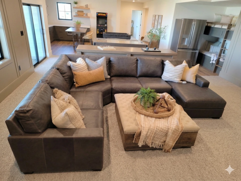 Leather Sectional