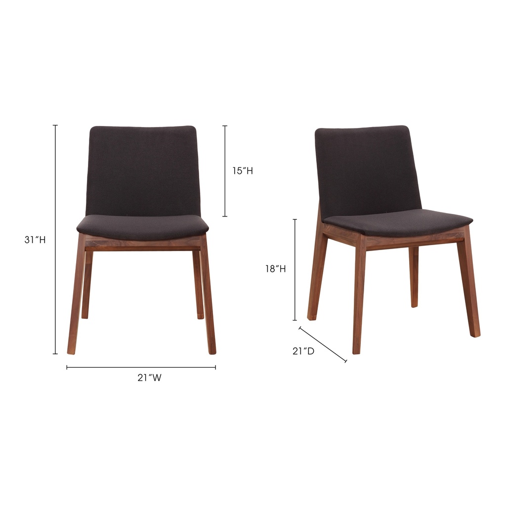 Deco Dining Chair Black- Set Of Two - 10