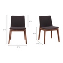 Deco Dining Chair Black- Set Of Two - 10