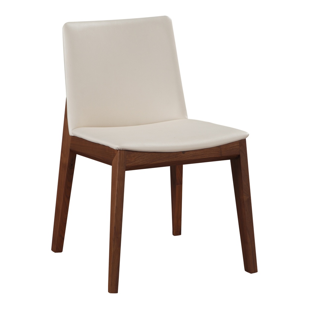 Deco Dining Chair Cream White PVC - Set Of Two - 3