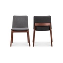 Deco Dining Chair Dark Grey - Set Of Two - 1