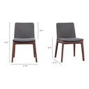 Deco Dining Chair Dark Grey - Set Of Two - 11