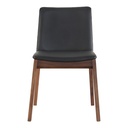 Deco Dining Chair Ebony PVC - Set Of Two - 2