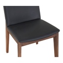 Deco Dining Chair Ebony PVC - Set Of Two - 5