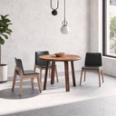 Deco Dining Chair Ebony PVC - Set Of Two - 7