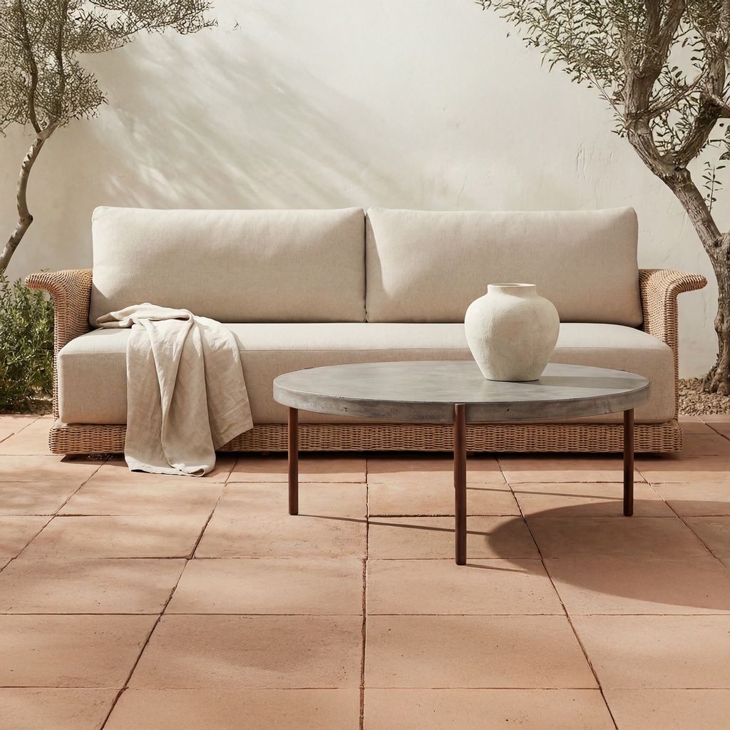 Mendez Outdoor Coffee Table Grey - 3