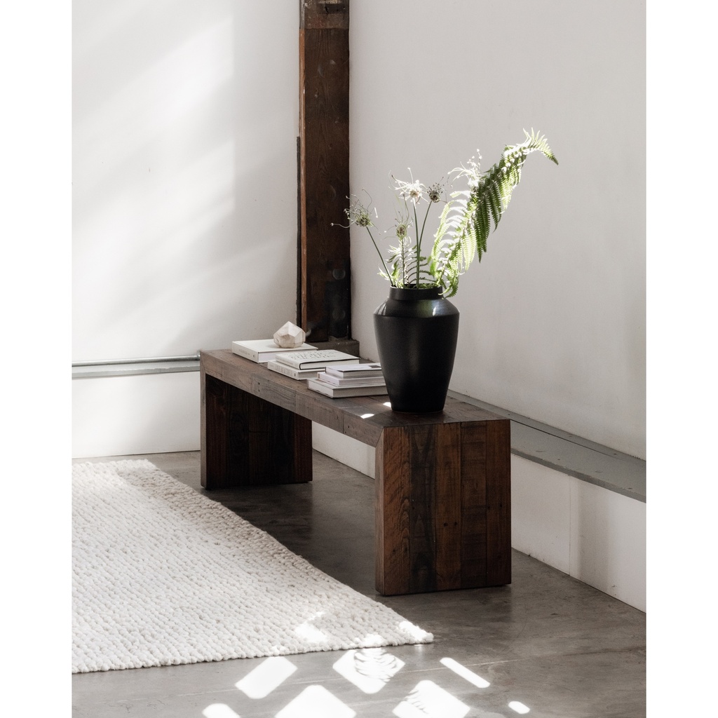 Vintage Large Bench Light Brown - 4