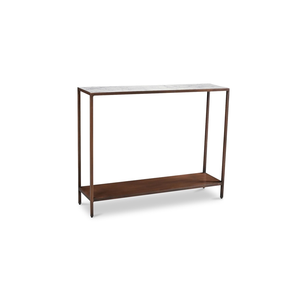 Bottego Console Table Antique Copper - 1
