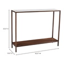 Bottego Console Table Antique Copper - 6