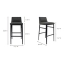Baron Bar Stool Charcoal Grey - 6