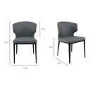 Delaney Dining Chair Grey - Set Of Two - 6