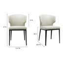 Delaney Dining Chair Beige - Set Of Two - 8