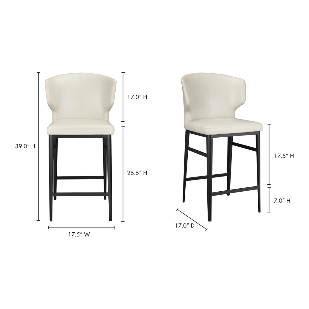 Delaney Counter Stool Beige - 4
