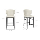 Delaney Counter Stool Beige - 4