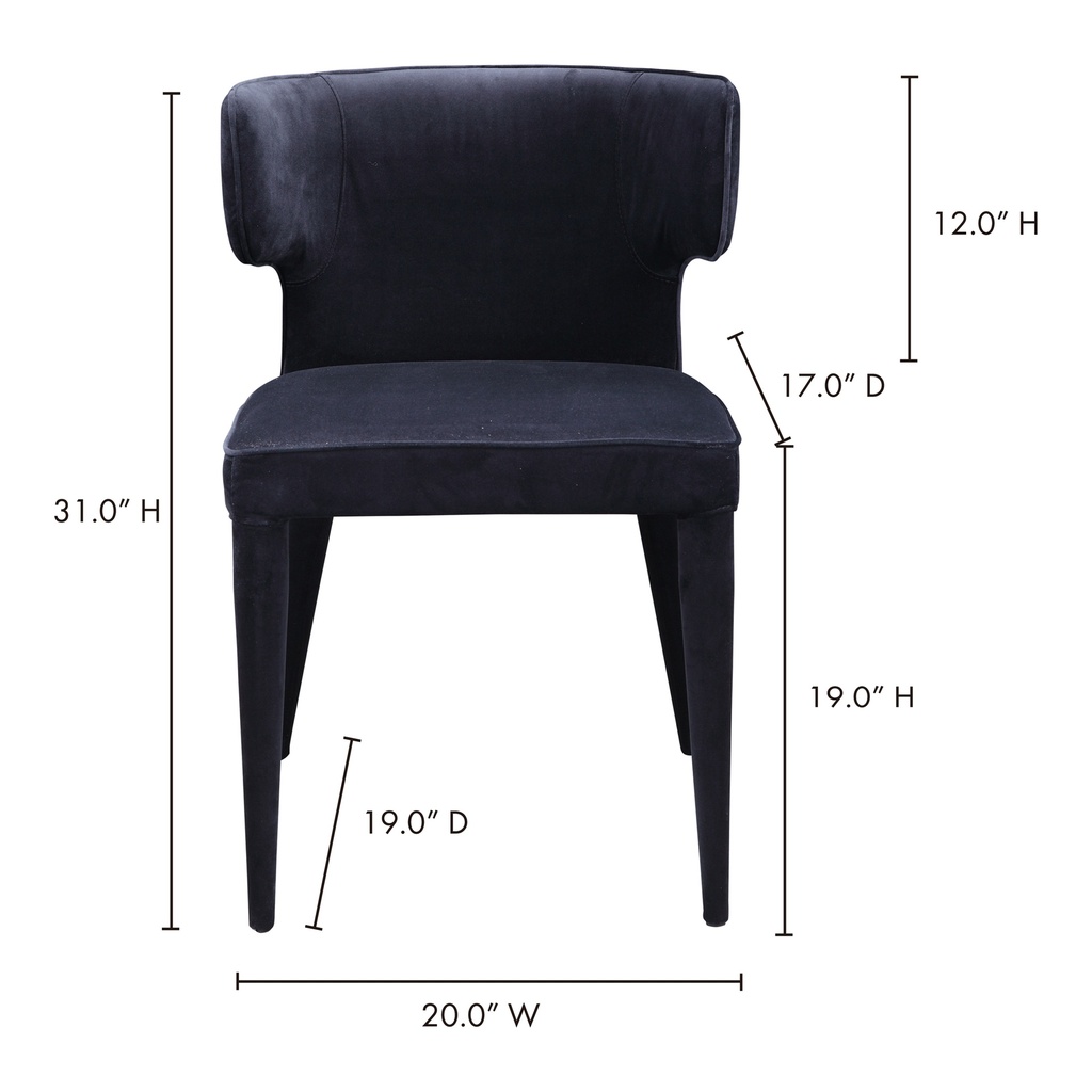 Jennaya Dining Chair Black - 10