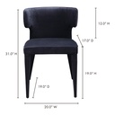 Jennaya Dining Chair Black - 10