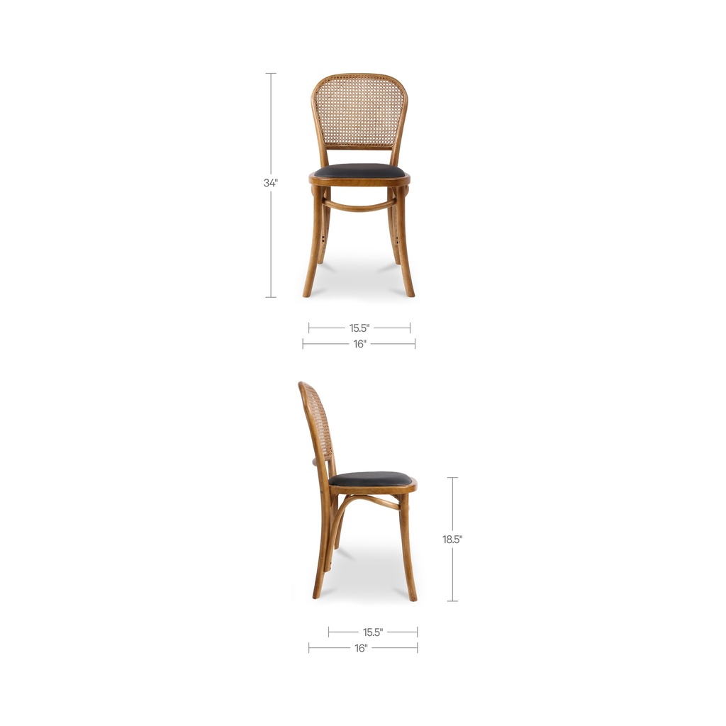 Bedford Dining Chair Light Brown - Set Of Two - 8