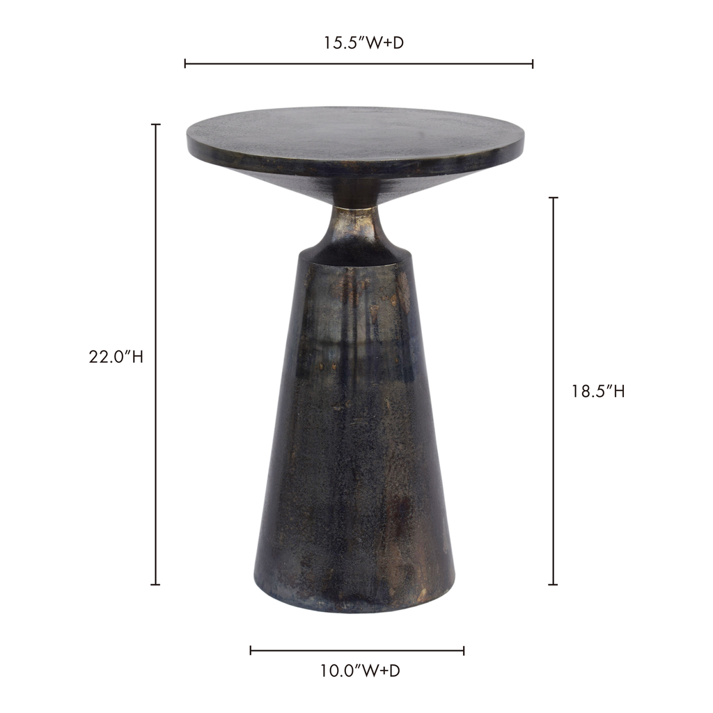 Sonja Accent Table Charcoal Grey - 8