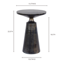 Sonja Accent Table Charcoal Grey - 8