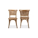 Churchill Dining Chair Light Brown - Set Of Two - 1