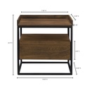 Vancouver Side Table Light Brown - 4