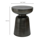 Arthur Accent Table Antique Nickel - 6