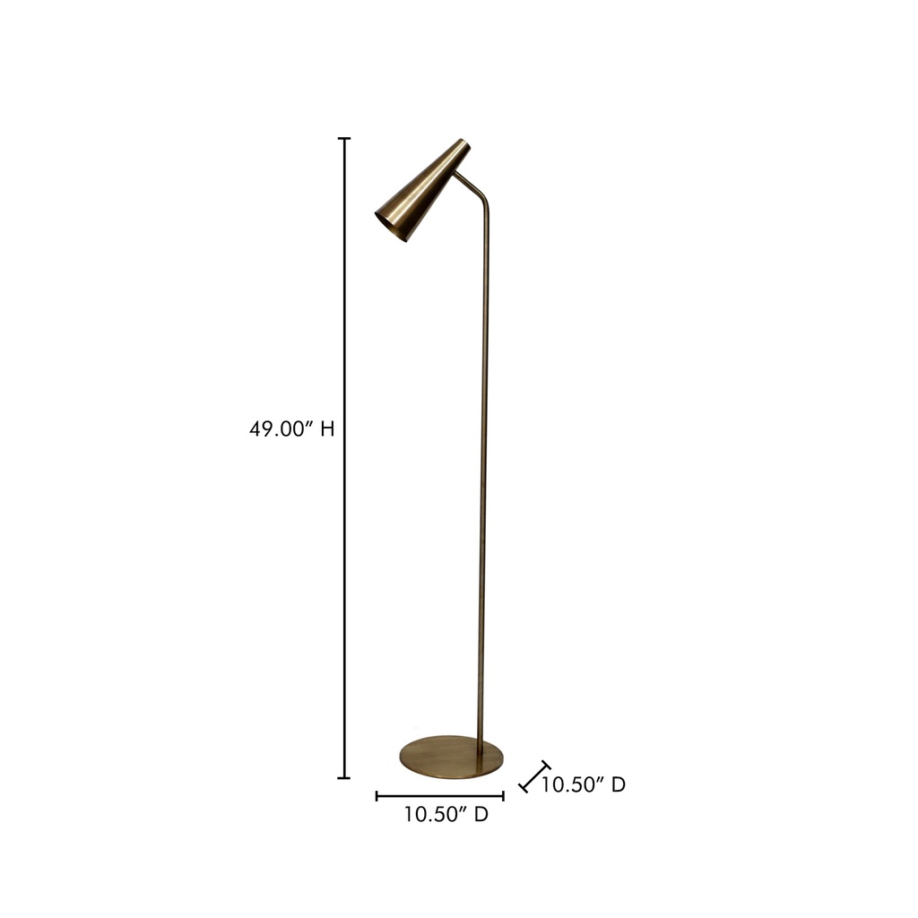 Trumpet Floor Lamp Gold - 4