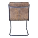 Ansel Dining Chair Grazed Brown Leather - Set Of Two - 2