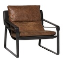 Connor Club Chair Open Road Brown Leather - 1