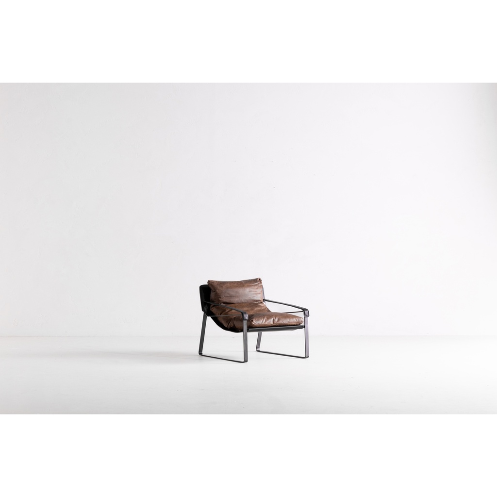 Connor Club Chair Open Road Brown Leather - 8