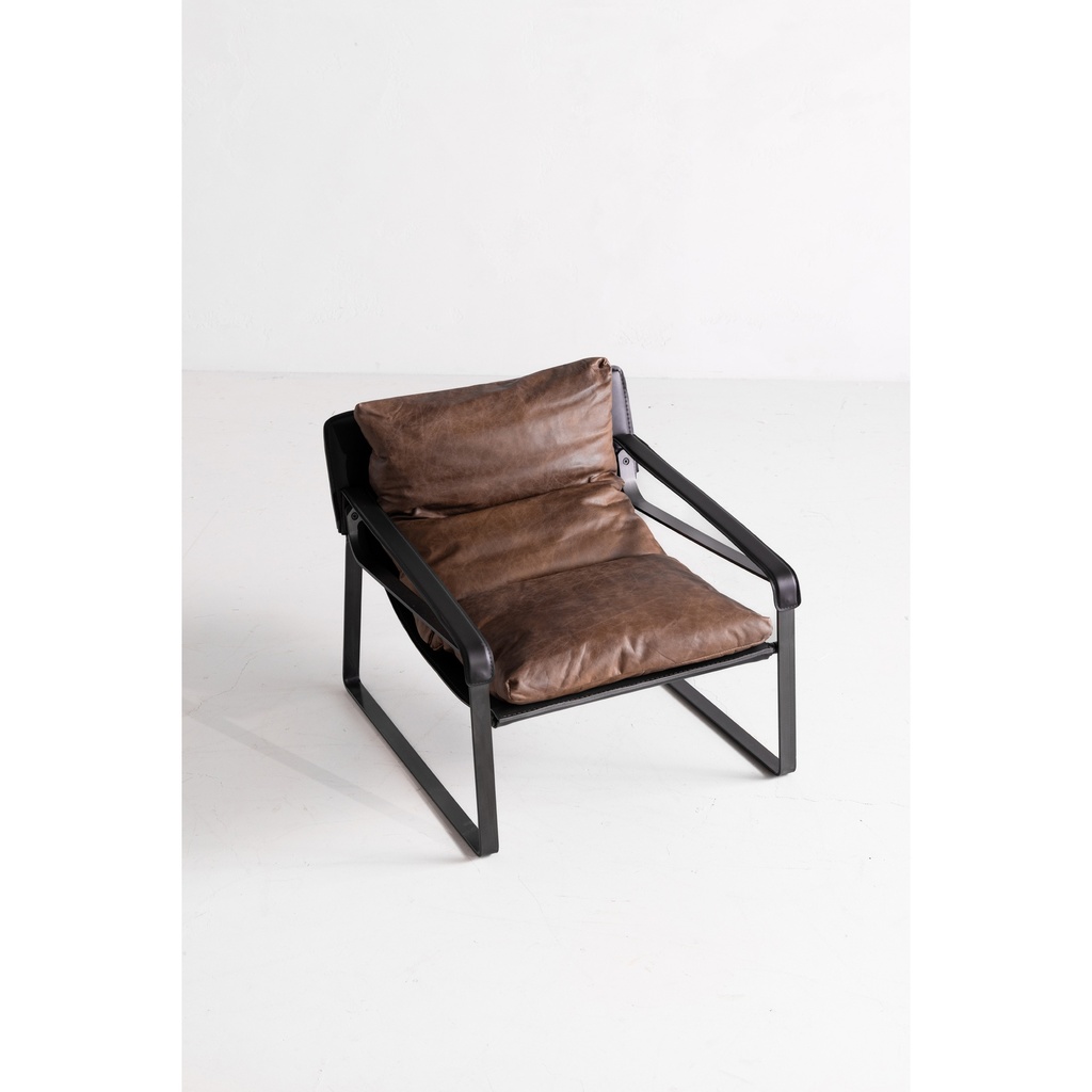 Connor Club Chair Open Road Brown Leather - 9