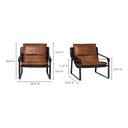 Connor Club Chair Open Road Brown Leather - 10