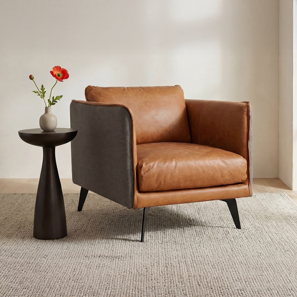 Messina Leather Armchair - 6