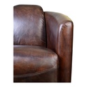 Salzburg Club Chair Dark Brown Leather - 2