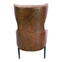Amos Leather Accent Chair Open Road Brown - 3