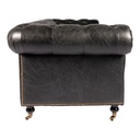 Birmingham Sofa Black Leather - 2
