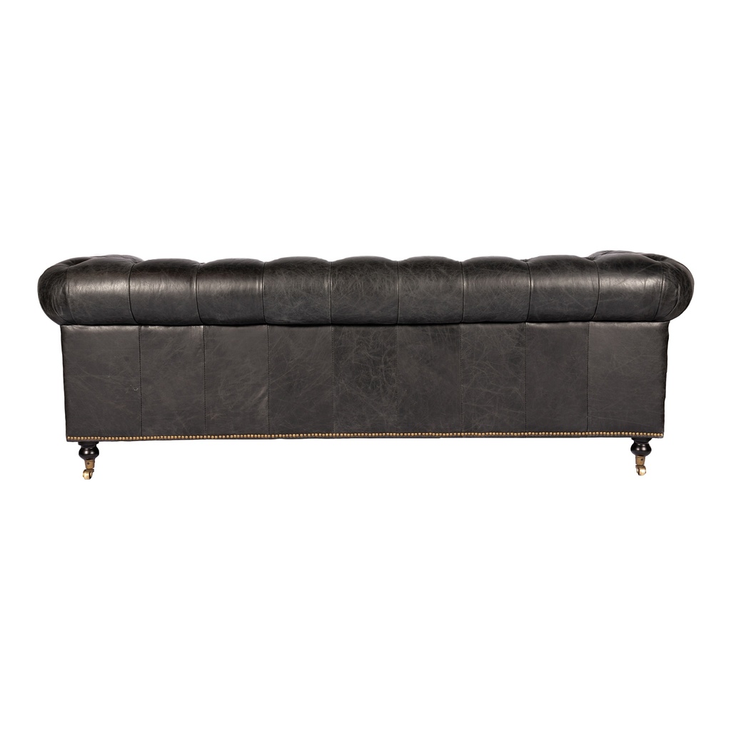 Birmingham Sofa Black Leather - 3