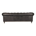 Birmingham Sofa Black Leather - 3