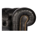 Birmingham Sofa Black Leather - 6