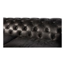 Birmingham Sofa Black Leather - 7
