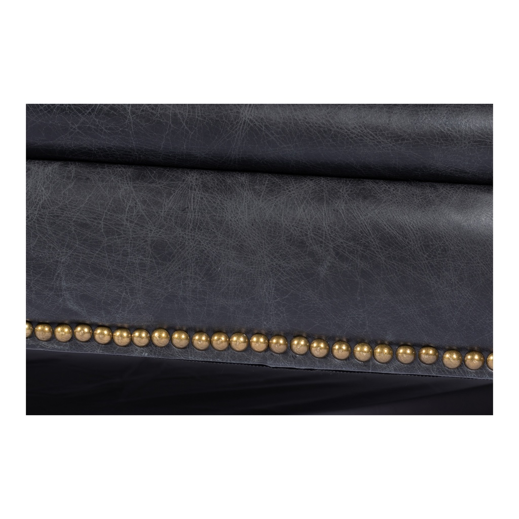 Birmingham Sofa Black Leather - 8