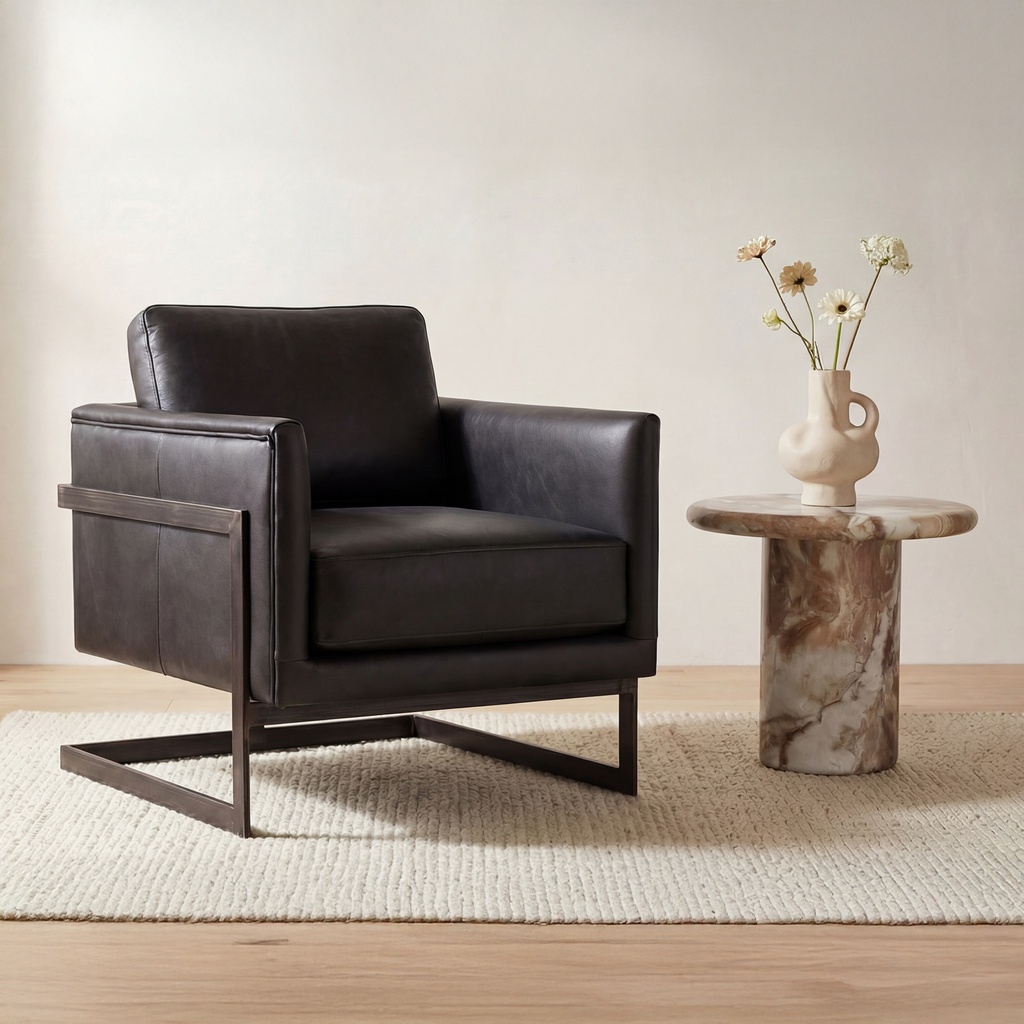 Luxley Club Chair Black - 4