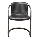 Freeman Dining Chair Onyx Black Leather - Set Of Two - 2