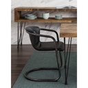 Freeman Dining Chair Onyx Black Leather - Set Of Two - 6