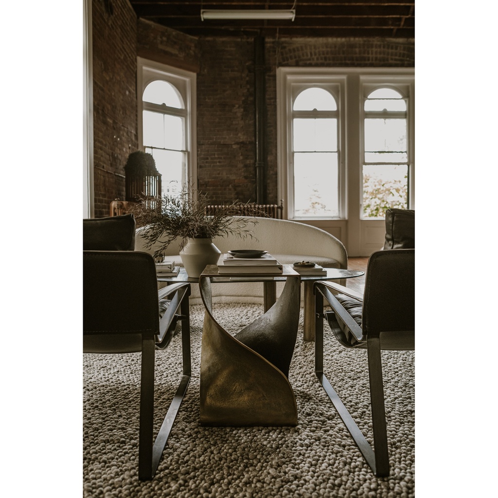 Twist Accent Table Brass - 4