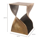 Twist Accent Table Brass - 5