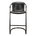 Freeman Barstool Onyx Black Leather - Set Of Two - 2