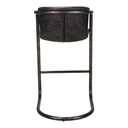 Freeman Barstool Onyx Black Leather - Set Of Two - 4