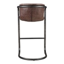Freeman Barstool Grazed Brown Leather - Set Of Two - 4